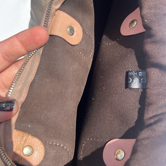 Gucci Script Web Boston Bag GG Coated Canvas.❤️ - Picture 17 of 17